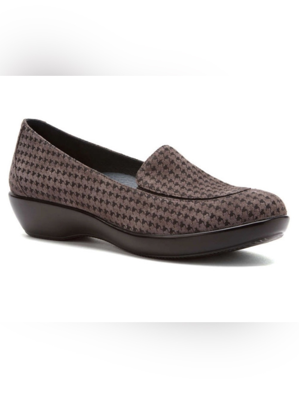 Dansko Brown Houndstooth Slip-On Loafers